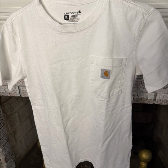 Carhartt Tops - Carhartt Men's Classic loose fit White Tee with Pocket
